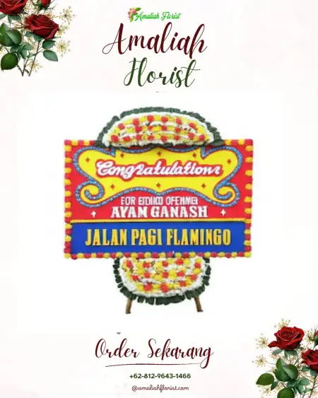 Sewa Papan Bunga Baru Tengah